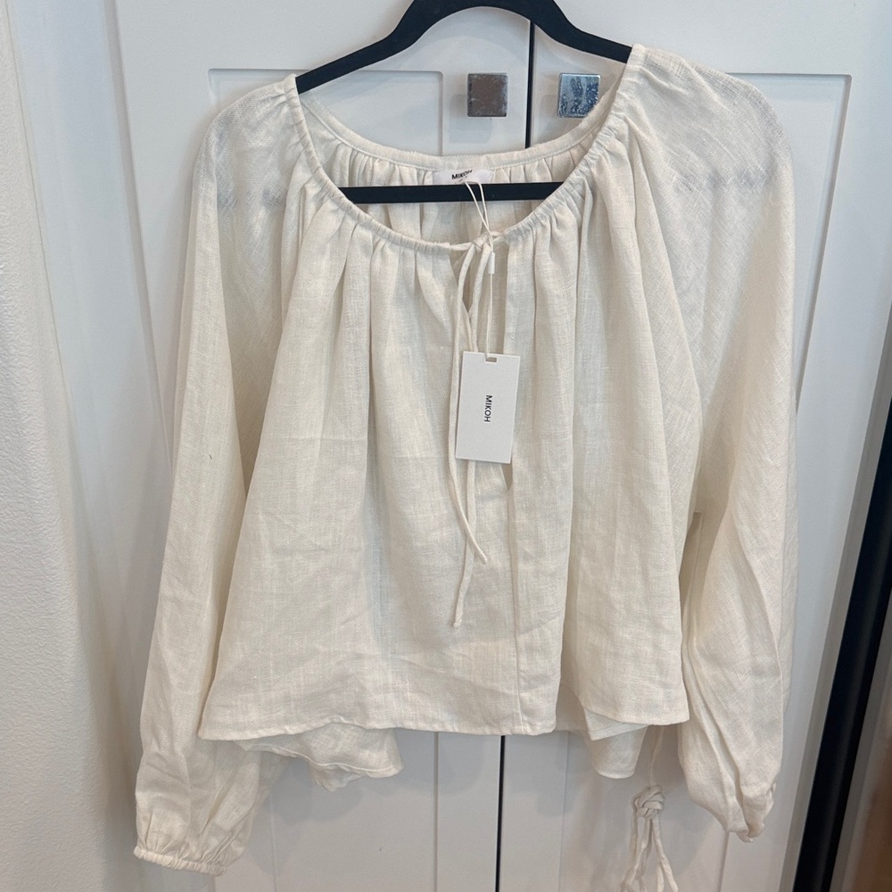 Mikoh Bone Long-Sleeve Lucera Hemp Twill